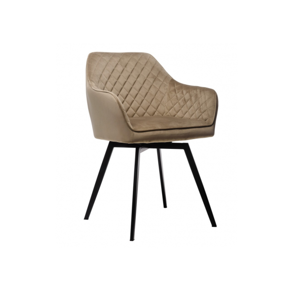 Стілець поворотний R-63 капучино + чорний