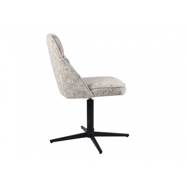 Стілець поворотний R-170 срібний + чорний