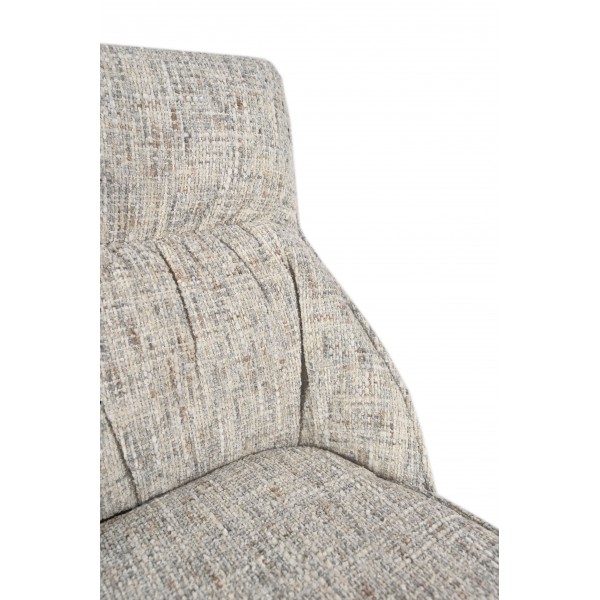 Стілець поворотний R-170 срібний + чорний