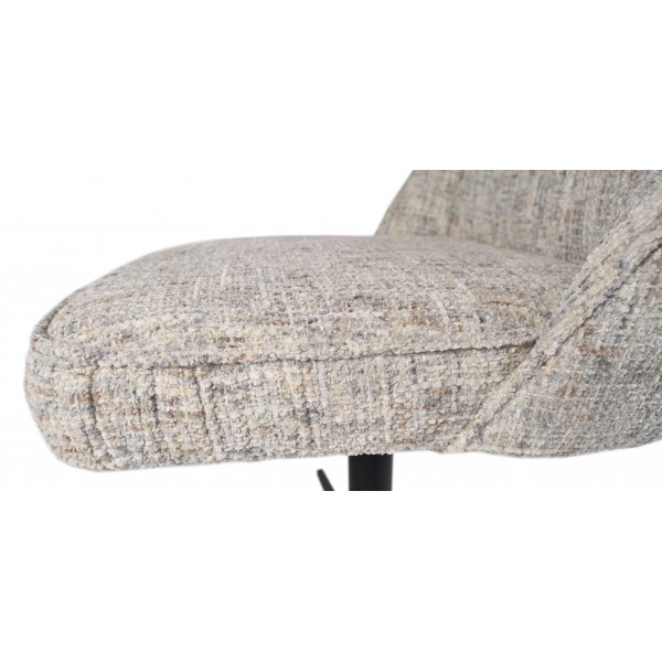 Стілець поворотний R-170 срібний + чорний