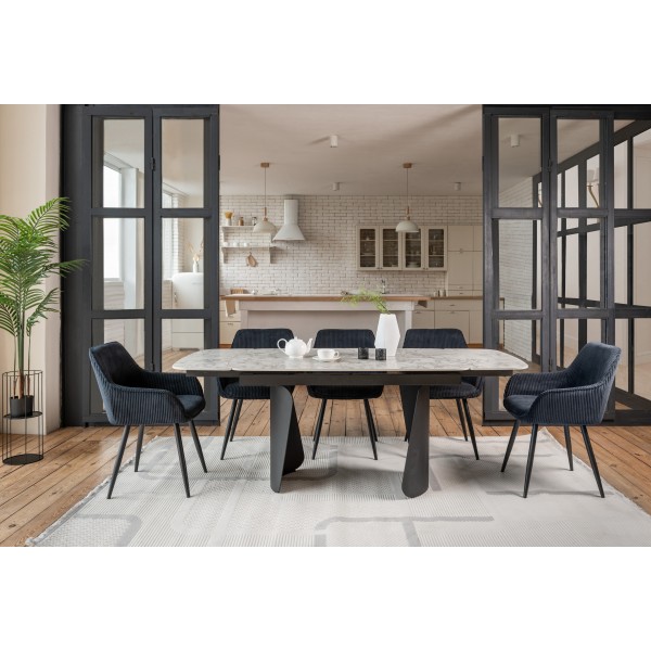 Стілець M-240 чорний + чорний