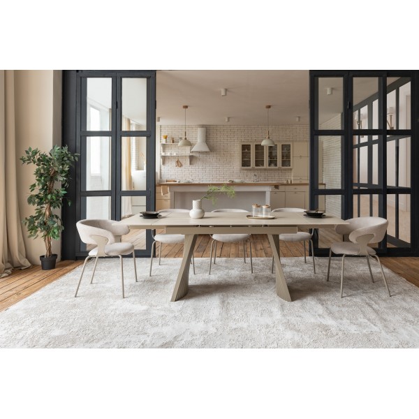 Стілець M-239 тауп + капучино