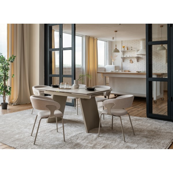 Стілець M-239 тауп + капучино