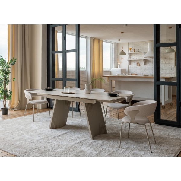 Стілець M-239 тауп + капучино