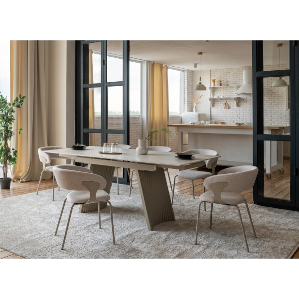 Стілець M-239 тауп + капучино