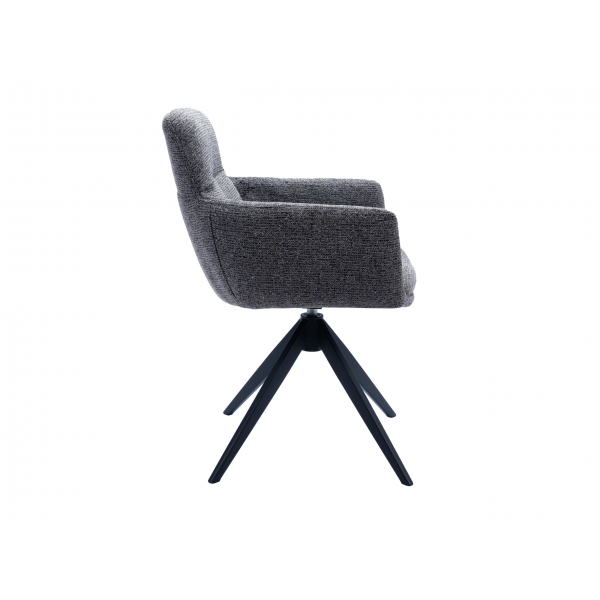 Стілець поворотний R-185 антрацит + чорний