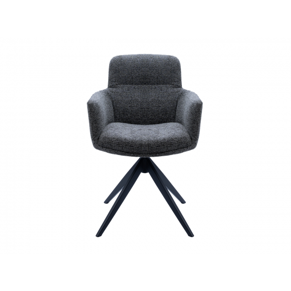 Стілець поворотний R-185 антрацит + чорний