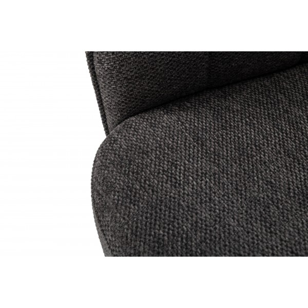 Крісло офісне O-10 темний графіт + чорний