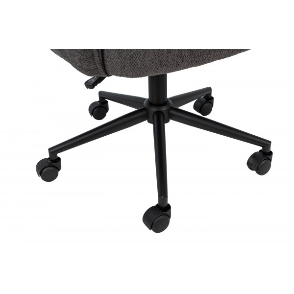 Крісло офісне O-10 темний графіт + чорний