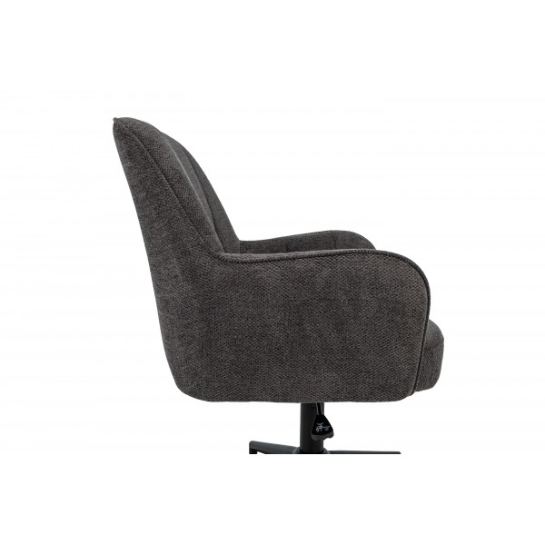 Крісло офісне O-10 темний графіт + чорний