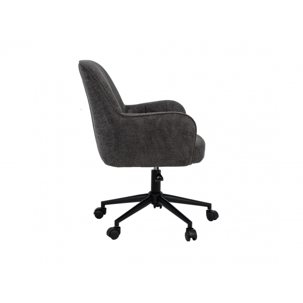 Крісло офісне O-10 темний графіт + чорний