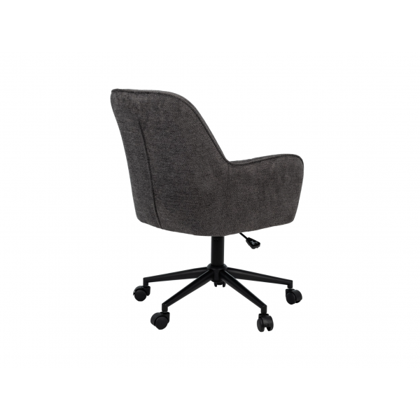 Крісло офісне O-10 темний графіт + чорний