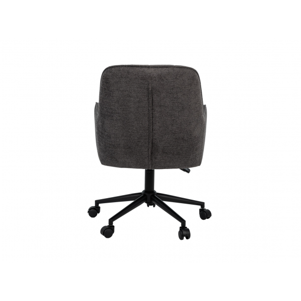 Крісло офісне O-10 темний графіт + чорний