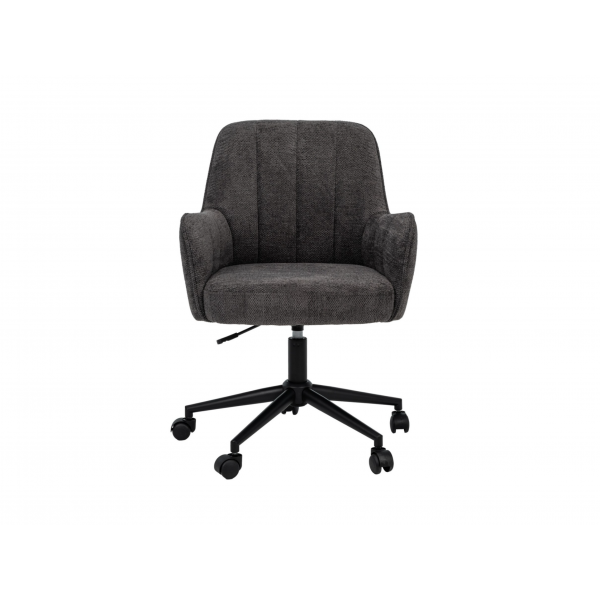 Крісло офісне O-10 темний графіт + чорний