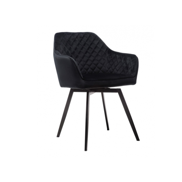 Стілець поворотний R-63 чорний + чорний