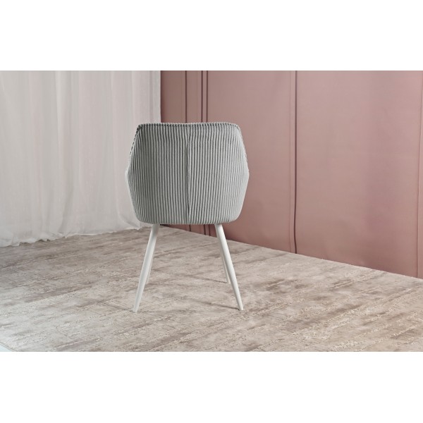 Стілець M-240 сивий + білий