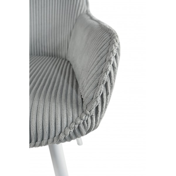 Стілець M-240 сивий + білий