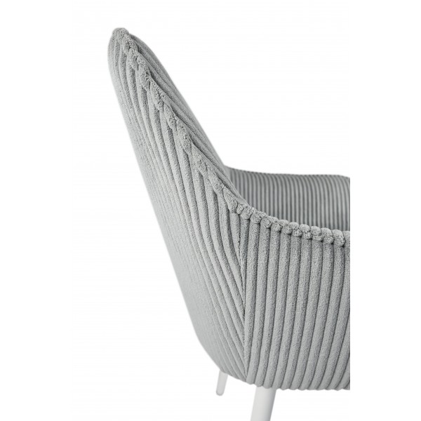 Стілець M-240 сивий + білий