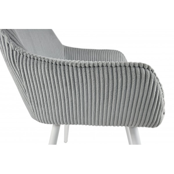 Стілець M-240 сивий + білий