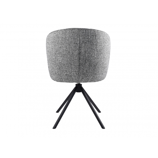 Стілець поворотний R-160 графітовий твід + чорний