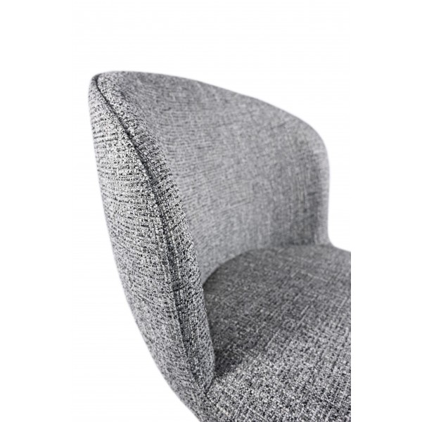 Стілець поворотний R-160 графітовий твід + чорний