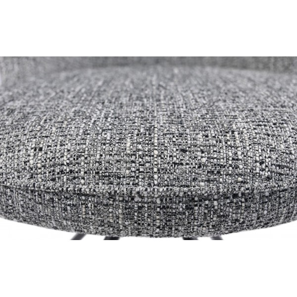 Стілець поворотний R-160 графітовий твід + чорний