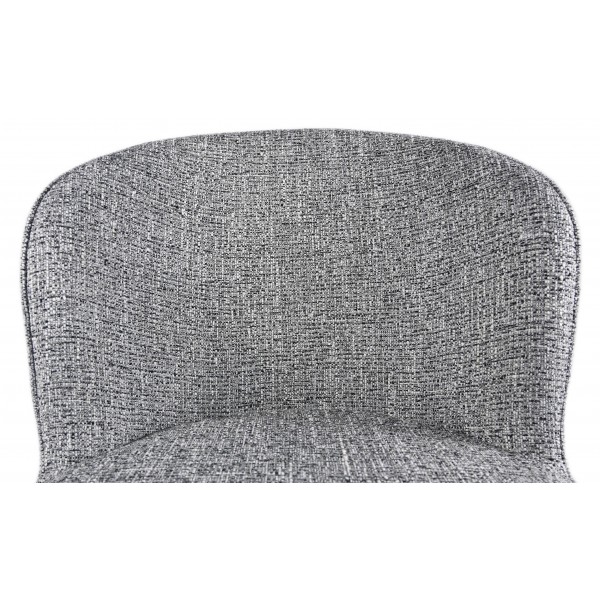 Стілець поворотний R-160 графітовий твід + чорний