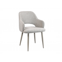 Стілець M-234 натуральний льон + капучино