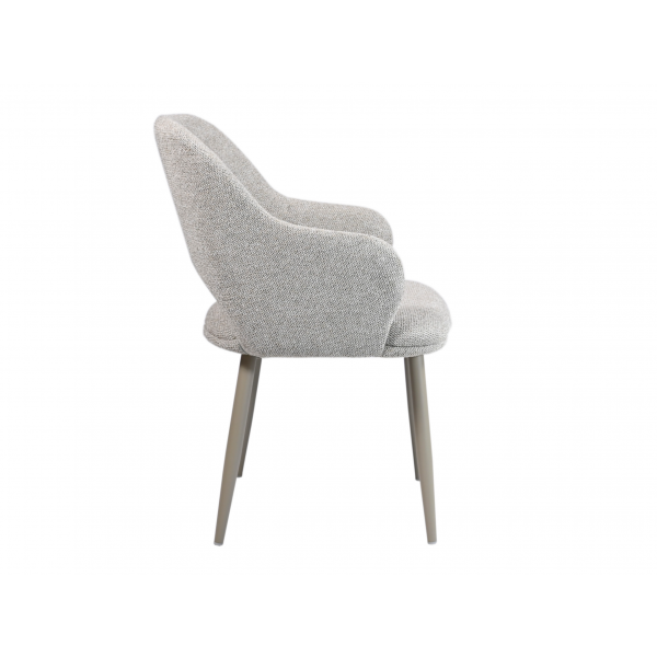 Стілець M-234 натуральний льон + капучино