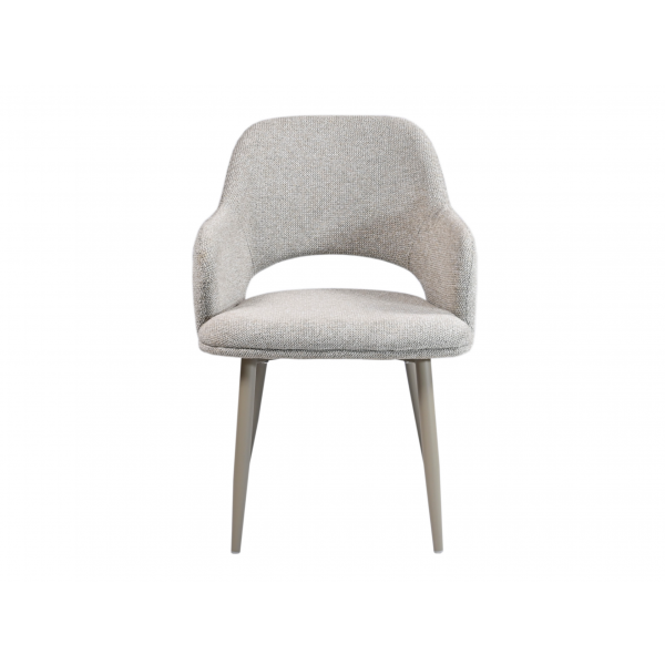 Стілець M-234 натуральний льон + капучино