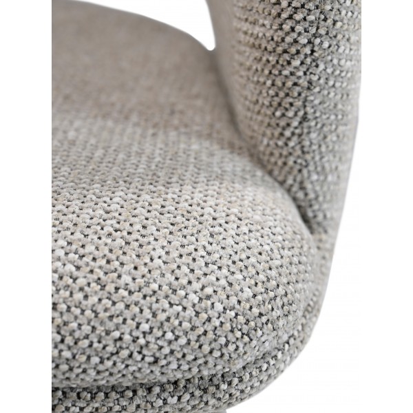 Стілець M-234 натуральний льон + капучино