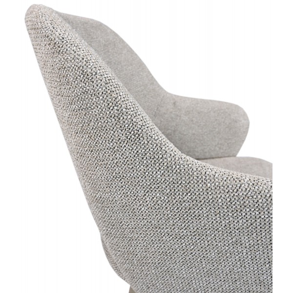 Стілець M-234 натуральний льон + капучино