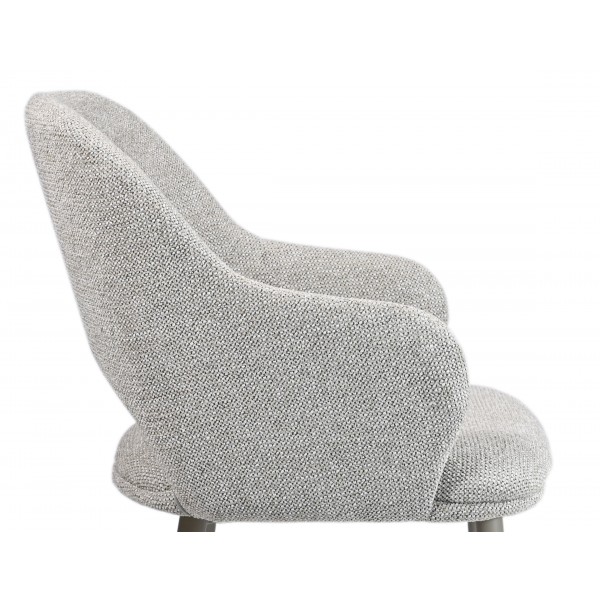 Стілець M-234 натуральний льон + капучино