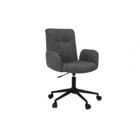 Крісло офісне O-15 сірий маренго + чорний