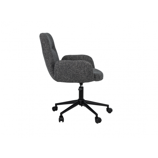 Крісло офісне O-15 сірий маренго + чорний