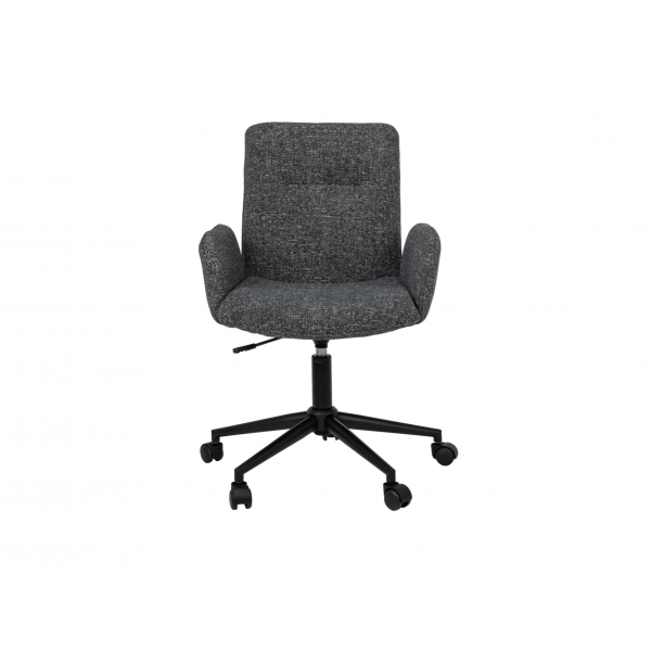 Крісло офісне O-15 сірий маренго + чорний