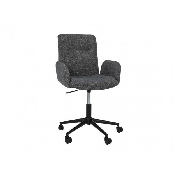 Крісло офісне O-15 сірий маренго + чорний