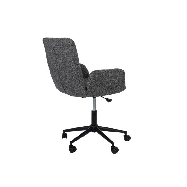 Крісло офісне O-15 сірий маренго + чорний