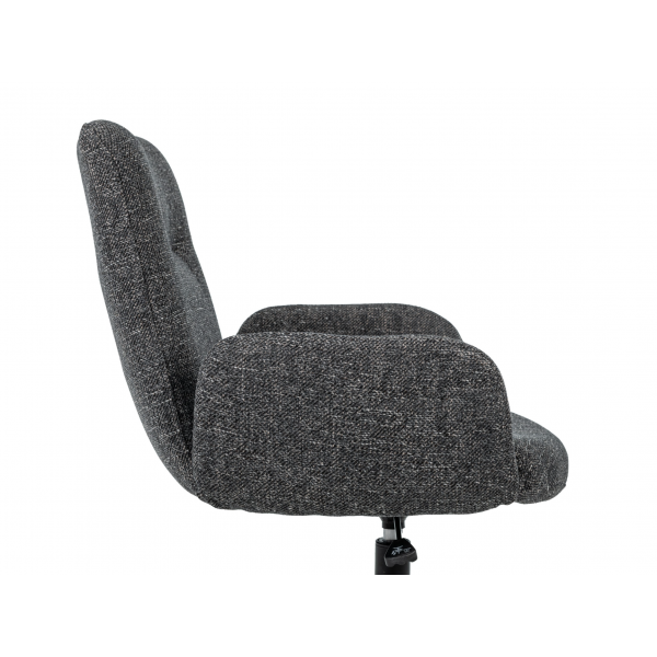 Крісло офісне O-15 сірий маренго + чорний