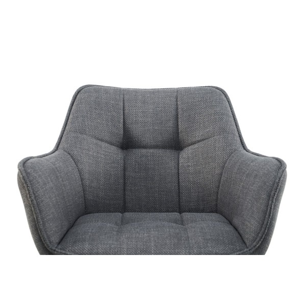 Стілець поворотний R-69 сірий + чорний