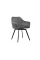 Стілець поворотний R-63 сірий + чорний