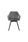 Стілець поворотний R-63 сірий + чорний