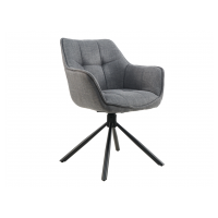 Стілець поворотний R-69 сірий + чорний
