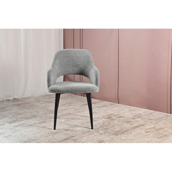 Стілець M-234 холодний сірий + чорний