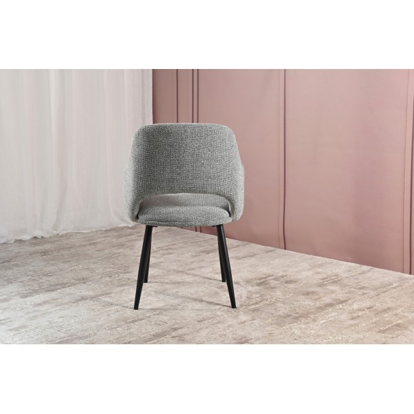 Стілець M-234 холодний сірий + чорний