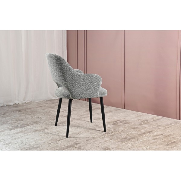 Стілець M-234 холодний сірий + чорний