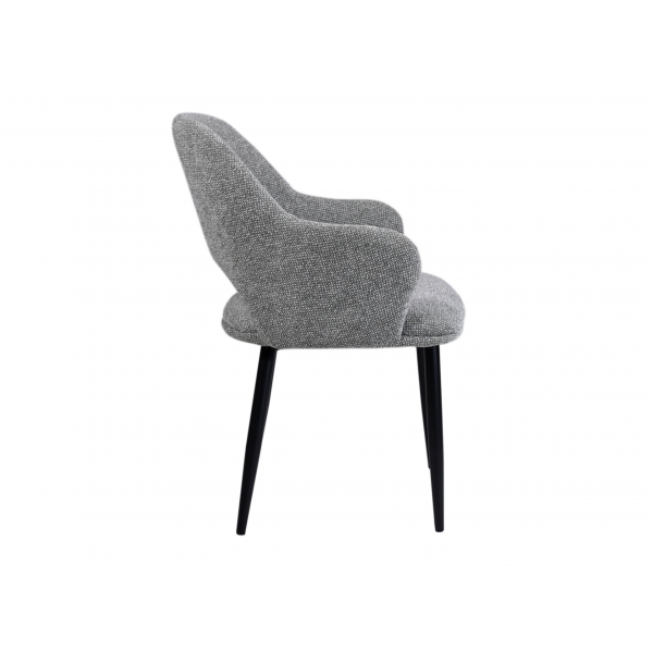 Стілець M-234 холодний сірий + чорний