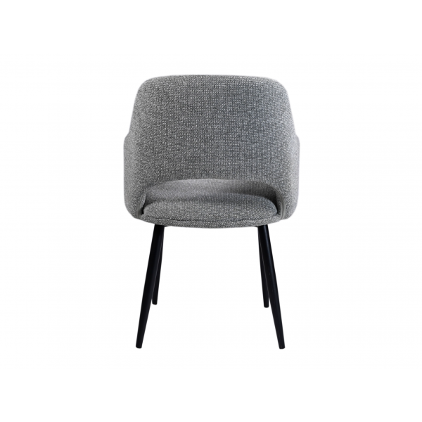 Стілець M-234 холодний сірий + чорний