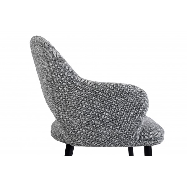 Стілець M-234 холодний сірий + чорний