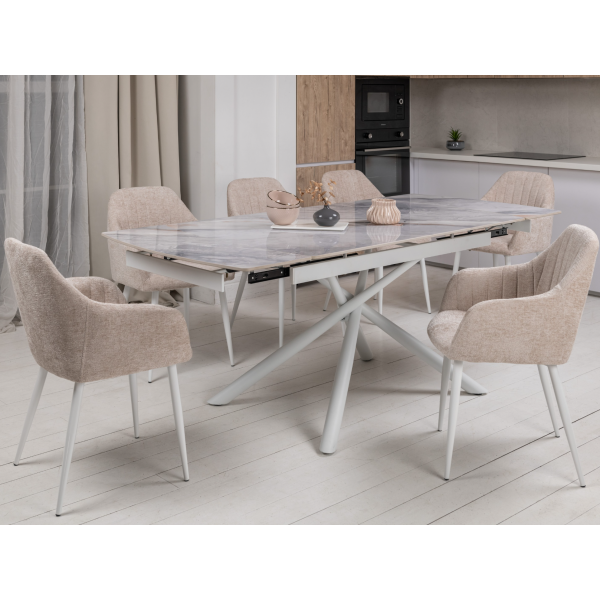 Стілець M-95 екрю + білий